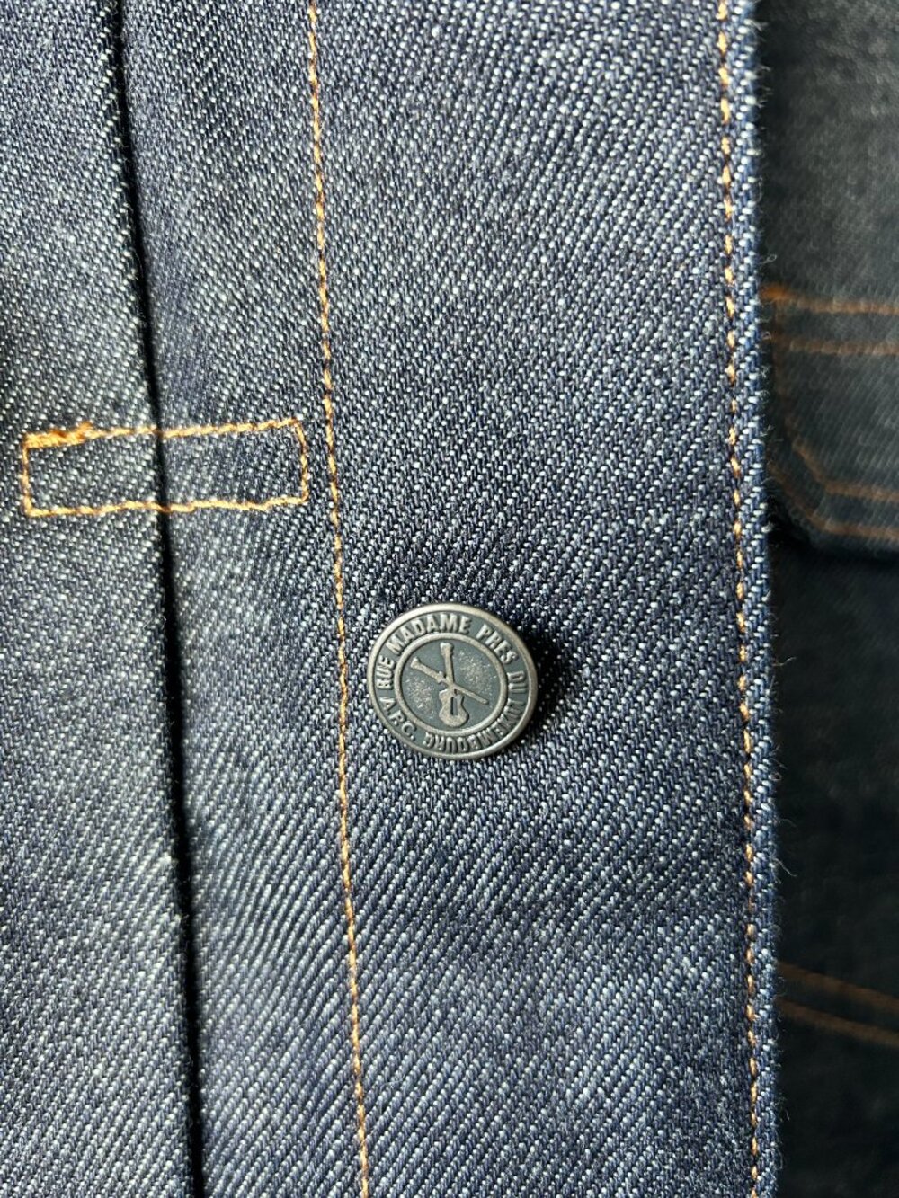 A.P.C. Veste Jean Work Denim Jacket Indigo 100% Cotton Utility S - Picture 4 of 10
